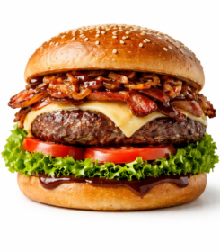 Röstzwiebel Bacon Burger