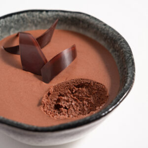 Dessert Mousse au Chocolat braun